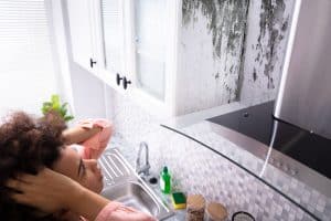 Woman Looking At Mold